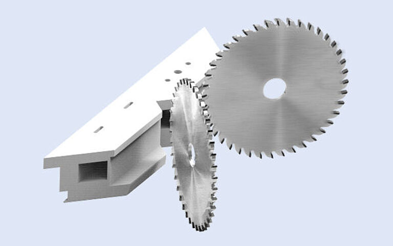 Leitz tools for cutting or sawing cut-outs in plastic